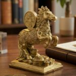 Feng Shui Wealth | Money Horse with Wealth Coin Showpiece(1 Pc)