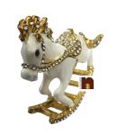 feng shui white horse with stones 1
