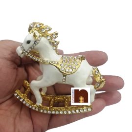 feng shui white horse with stones 2