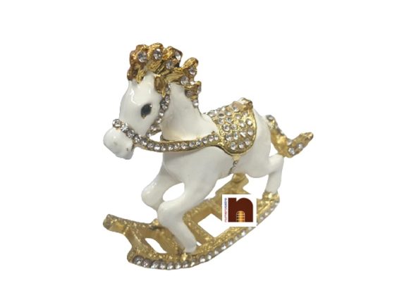 feng shui white horse with stones 4