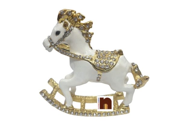 feng shui white horse with stones 6