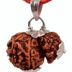 Garbh Gauri Rudraksha Pendant with Lab Certificate (Nepali Bead) (1 Pc)
