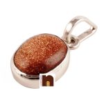 gemstone pendant sun sitara in pure silver 2