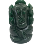Green Jade Margaj Stone Lord Ganesha Idol (175-200 GMS Approx) (1 Pc)
