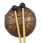 Happy Drum Pan Tongue Drum Hand Drum Pan With 7 Chakra Design Engraved In Oxidized Copper Finish (6.5 Inches) (1 Pc)