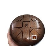 happy drum metallic golden 6 inches 1