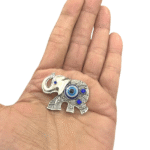 Evil Eye Fridge Magnet Protection Magnetic Sticker in Metal for Fridge & Home Decoration Etc (Elephant Design) (1 Pc)