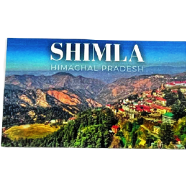 Fridge Magnet | Magnetic Sticker in Rubber for Kitchen & Home Decor (Shimla Himachal Pradesh) (10 Cms) (1 Pc)