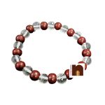 red chandan crystal diamond cut bracelet 1