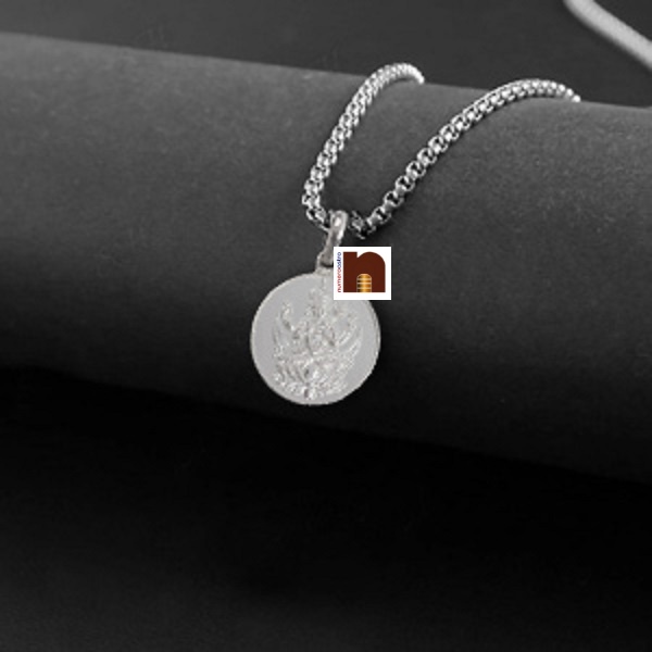 silver chandra yantra pendant round 3 silver chandra yantra pendant round 3 1