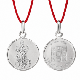 silver mangal yantra pendant 10