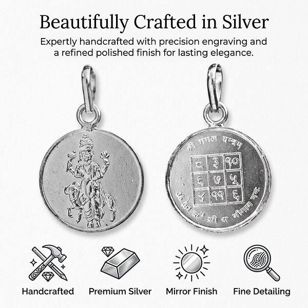 silver mangal yantra pendant 2 silver mangal yantra pendant 2