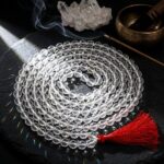 Crystal Diamond Cut Hand Knotted Mala (108+1) Beads (10 MM Beads Approx) (1 Pc)