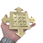 vastu four direction pyramid plate in brass 7br