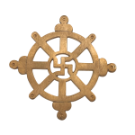 vastu wheel in copper 14 cms 2br