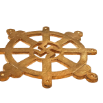 vastu wheel in copper 14 cms 5br