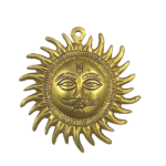 Lord Surya Idol | Surya Dev Idol Wall Hanging in Brass (12 Cms) (1 Pc)