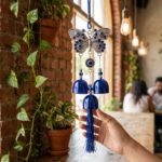 Evil Eye Wind Chime for Good Luck & Protection (Butterfly) (30 Cms) (1 Pc)