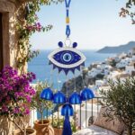 Evil Eye Wind Chime Nazar Battu Lucky Hanging Bells for Home Decoration and Balcony Decor with Melody Sound (Eye Design) (1 Pc)