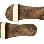 wooden charan paduka with rubber strap 2 prev ui